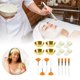 thumbnail image 5 of Juego de 16 cuencos y brochas faciales, kit completo de esteticista, regalo de fiesta, kit ligero de herramientas para mezclar mascarillas para uso Oro, 5 of 7