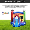 thumbnail image 4 of Pogo Bounce House Water Slide and Splash Pool with Blower, Deluxe Sports Kids Inflatable Jumper, 4 of 8