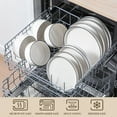 thumbnail image 5 of vancasso 12 pcs Dinnerware Sets, Plates and Bowls Set for 4, Ceramic Dinner Set, White, 5 of 10