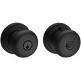 thumbnail image 2 of Baldwin Reserve ENROUTRR190 Entry Round Knob and Traditional Rose with 6AL Latch and Dual Strike Satin Black Finish, 2 of 4