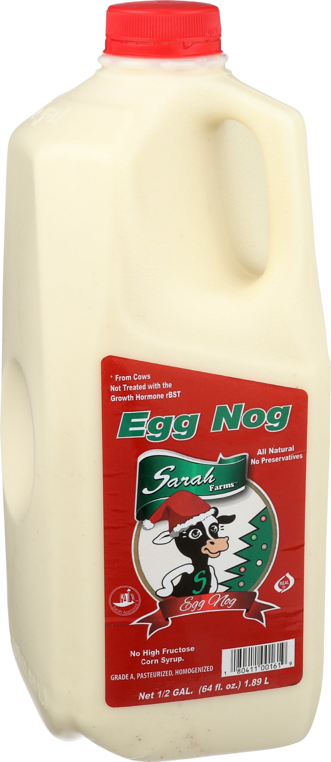 Sarah Farms Eggnog, Half Gallon