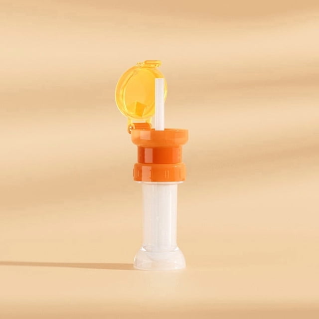 Tapa portátil con pajita antigoteo y botella de almacenamiento | Cubierta antiderrame para pajita de botella de agua para niños | Tapa adaptadora para botellas estándar