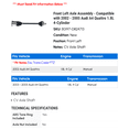 thumbnail image 2 of Front Left Axle Assembly - Compatible with 2002 - 2005 Audi A4 Quattro 1.8L 4-Cylinder 2003 2004, 2 of 2