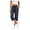 Darkblue, variant on Womens Capri Pants Summer Cropped Pants Straight Leg Waisted Drawstring Pants with Pockets Lounge Grey L