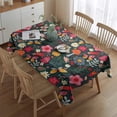 thumbnail image 2 of Pioneer Flower Floral Print Pattern Rectangle Tablecloth 60"x84",Waterproof Polyester Rectangle Table Cloth, Wipeable Spillproof Polyester Tablecloth for Dining, Camping, Indoor and Outdoor, 2 of 5