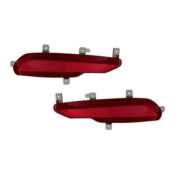 KarParts360 For Buick Envision 2019 2020 Bumper Reflector Driver And Passenger Side | Pair | Rear | Turn Signal Light | Excluded Bulbs | Replacement For GM2830106, GM2831106 | 84340079, 84340080