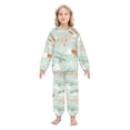 thumbnail image 2 of Fluffy Pajamas Set Fuzzy Winter Warm Pj Sets Pullover Tops and Long Pants Cute Airplanes X-Small, 2 of 8