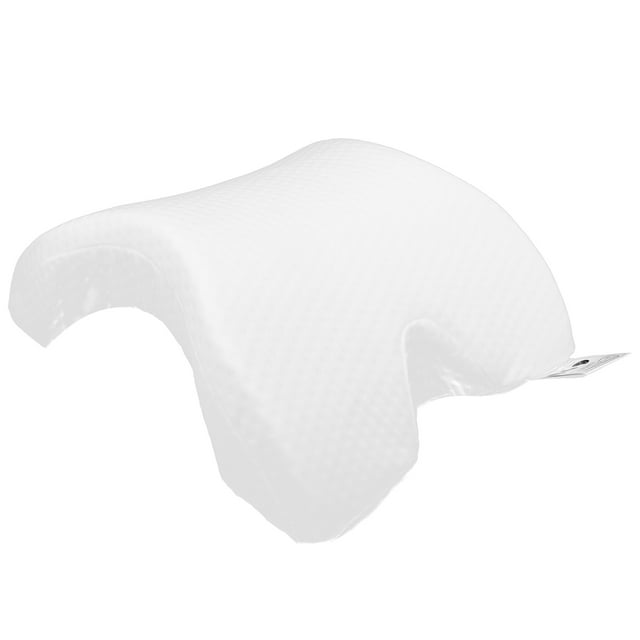 almohada para abrazar ticfox almohadas en forma de arco con memoria color blanco nueva almohada en forma de arco blanca con espuma viscoelástica y núcleo de rebote lento, hueco inferior que evita hormigueo en los brazos, funda texturizada suave y soporte para brazos, apta para oficina, viajes y hogar.