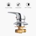 thumbnail image 3 of Shower cabin mixer Brass shower faucet Extension converter Chrome shower faucet G1/2" connector Cold and hot water shower faucet for bathroom, 3 of 5
