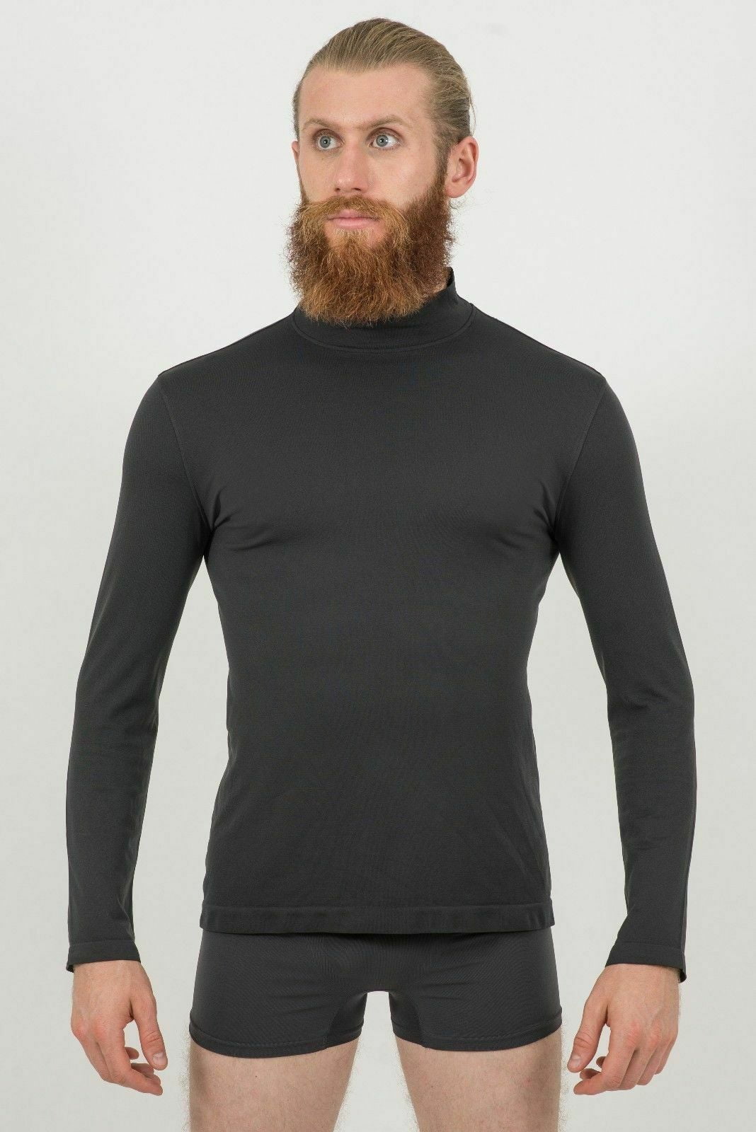 mens mock neck thermal top