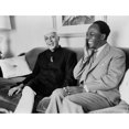 thumbnail image 2 of Indian Prime Minister Nehru And Ghana Premier Nkrumah At The Hotel Carlyle History (24 x 18), 2 of 2