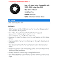 thumbnail image 2 of Rear Left Brake Rotor - Compatible with 2003 - 2008 Dodge Ram 2500 - Dynamic Friction, 2 of 3
