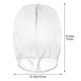 thumbnail image 3 of Byfri White Full Face Mesh Veil Bandana Mask, See-Through Head Cover for Women Wedding Masquerade Ball, 3 of 7