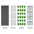 thumbnail image 3 of Garden Hoops Bracket Kit, 6 Sets Plant Support Frames for Plant Netting Cover Vegetable Fruits Flowers Greenhouse, 3 of 8