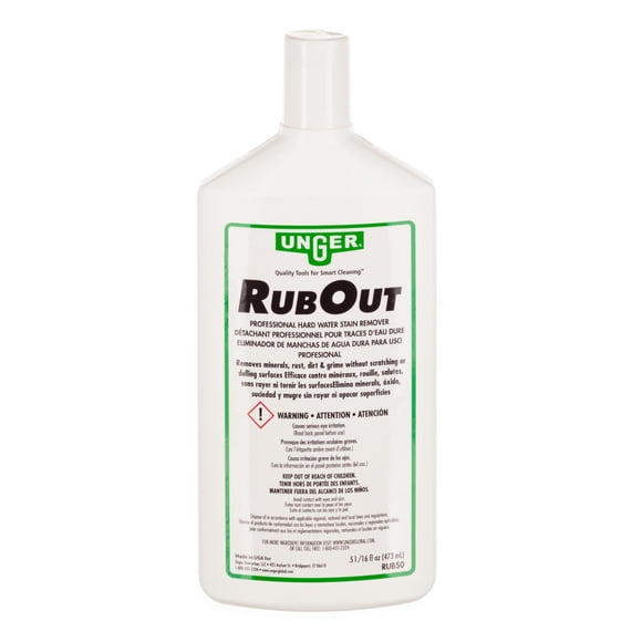 Limpiador UNGER RubOut 473 ml removedor de manchas de agua dura