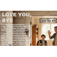 thumbnail image 3 of Vintage Metal Wall Sign "I Love You, Goodbye" - 16x4 inch Retro Aluminum Hanging Sign, Farmhouse Style Creative Entrance Hallway Decor Sign(2PCS), 3 of 6