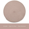 thumbnail image 4 of Dainty Home Set of 6 Placemats | Elegant and Durable | 15x15 in Round Woven Non-Slip Washable Place Mats | Tear-Resistant Heat | Resistant Placemats, 4 of 4