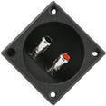 thumbnail image 7 of Terminal Box, Speaker Wire Connector Amplifier for DIY Applications, 2 Binding Post Cable Spring Type Acoustic Components, Copper Terminal, Mounting Holes Base Plate, Wide, 7 of 7