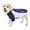 Navy With White, variant on Pet Life ® Active 'Barko Pawlo' Relax-Stretch Quick-Drying Performance Dog Polo T-Shirt