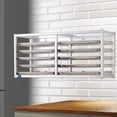 thumbnail image 5 of AmGood 10 Tier Wall Mounted Half Size Sheet / Bun Pan Rack. 40 in. x 13 in. x 18 in. NSF, 5 of 5