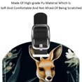 thumbnail image 4 of Square 2Pack PU Leather Kangaroo Cruise Luggage Tag with Privacy Cover and Name ID Tag for Travel Handbags Backpacks Luggage Tags, 4 of 6
