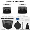thumbnail image 2 of Pet Dog Cat Playpen, Foldable Cat Cage Kennel, Portable Puppy Crate for Indoor Outdoor Travel Camping Use, Black Dog Kennel Tent for Rabbit Small Animals with Carrying Case and Silicone Bowl, L, 2 of 4