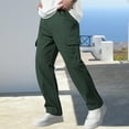 thumbnail image 2 of Cargo Pants for Men Workout Loose Straight Leg Pocket Durable Stretchable Casual Comfort Outdoor Daily Wear, 2 of 9