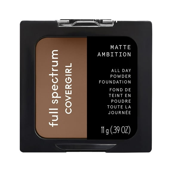 COVERGIRL Full Spectrum Matte Ambition All-Day Powder Foundation, Deep Cool 2