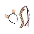 thumbnail image 2 of Diadema con orejas y cola de color café, accesorios para disfraces de juego de roles, Cosplay para fiestas temáticas, regalos de fantasía., 2 of 9