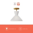 thumbnail image 2 of SF473710MBOP-Alora Lighting-Betty - 1 Light Semi-Flush Mount-11.13 Inches Tall and 10.25 Inches Wide-Matte Black Finish, 2 of 7