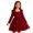 D10-Wine, variant on Ulitacool Dresses For Girls Christmas O Neck Graphic Prints Sundress Long Sleeve Gown Durable Wear 6-7 Years Blue