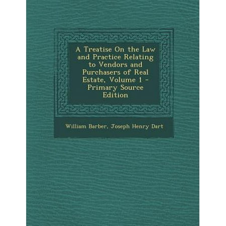 A Treatise On The Law And Practice Relating To Vendors And