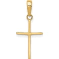 thumbnail image 4 of 14K Yellow Gold Polished Cross Pendant (24.3 X 10.8) Made In Peru c3782, 4 of 6