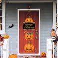 thumbnail image 3 of [Mei] Halloween Fantasma Cara Calabaza Puerta Colgantes Sombrero De Bruja Truco O Trato Signo Colgante Feliz 2023 Día De Decoración Para El Hogar COD, 3 of 4