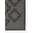 thumbnail image 2 of Momeni Hampton Geometric Charcoal Indoor Outdoor Rug 3'3" X 5', 2 of 8