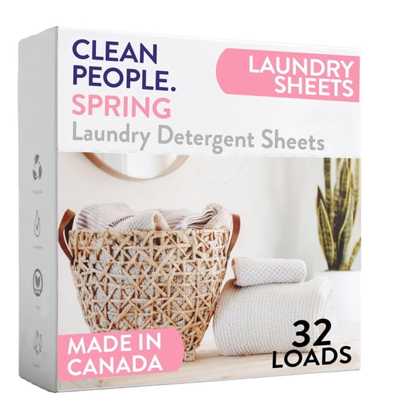 Detergente para ropa Sheets The Clean People, sin fragancia, paquete de 32