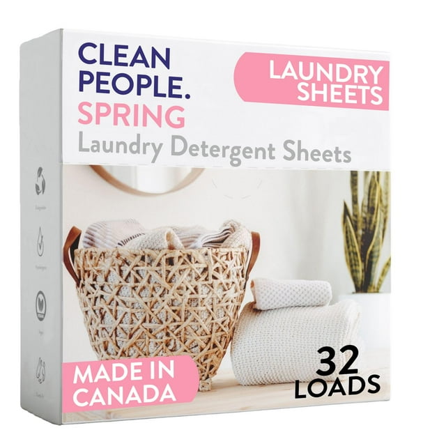 Detergente para ropa Sheets The Clean People, sin fragancia, paquete de 32