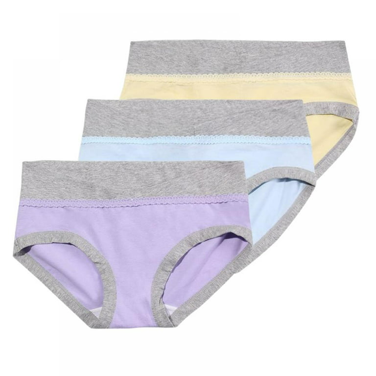 Spdoo 3 Pack Cotton Maternity Panties Low Waist Mother Underwear V-shaped  Belly Support Pregnancy Briefs 
