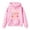 Pink, variant on SonxaHe Toddler Girl Hooded Sweatshirt Long Sleeve Love Print Soft Comfy Overiszed Autumn Hoodie with Pocket Black,Sized 3-4
