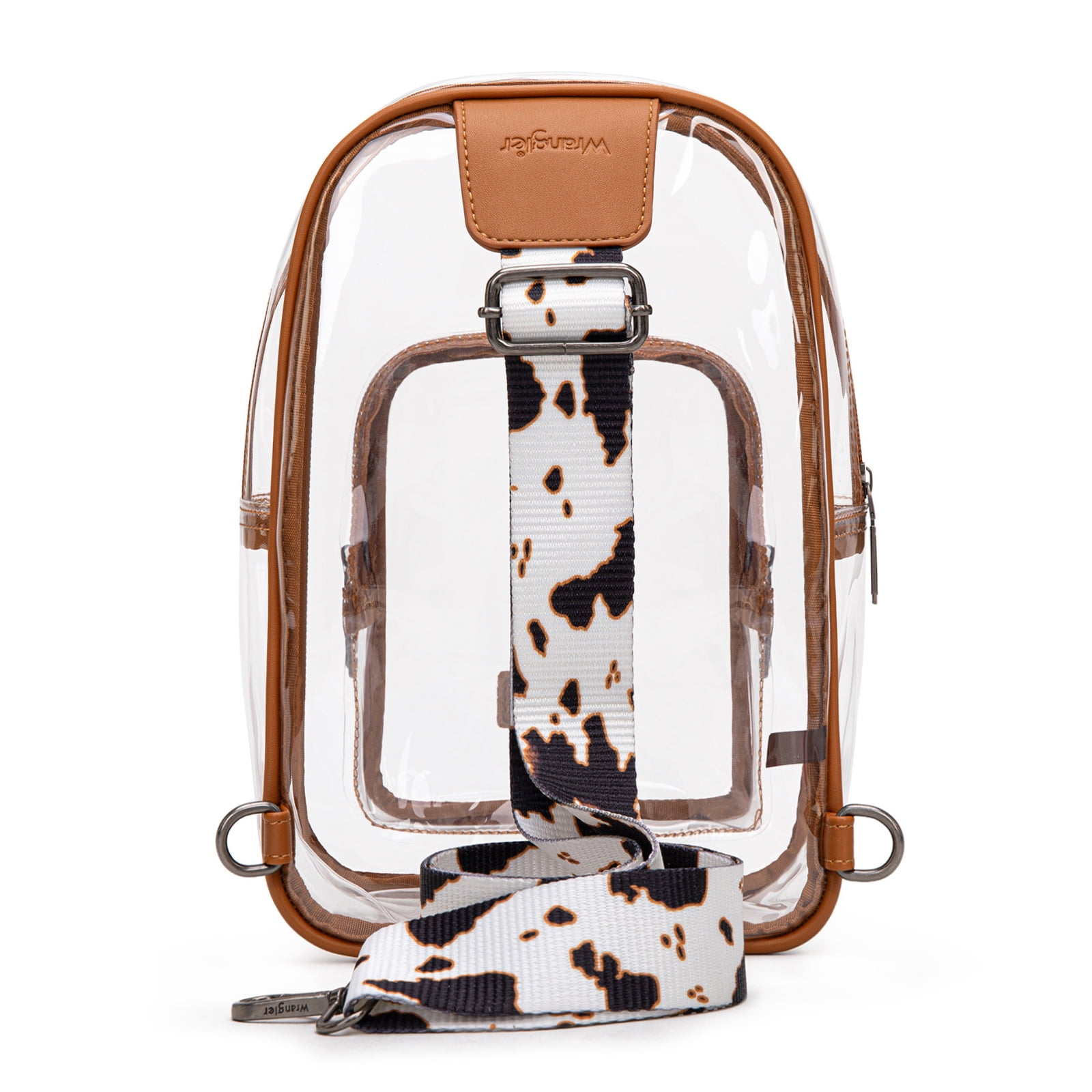 Wrangler Crossbody Clear Sling Bags for Women Stadium Approved Cross Body Purse for Sports Events Concerts
