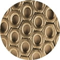 thumbnail image 1 of Ahgly Company Indoor Round Patterned Brown Sand Brown Area Rugs, 7' Round, 1 of 6