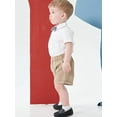 thumbnail image 5 of famuka Baby Boy Summer Suit Short Sleeve Button Down Shirt Shorts Outfit Wedding Clothes, 5 of 11