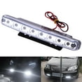 thumbnail image 4 of Calaveras Likrtyny 10PCS Universal impermeable 8LED coche motocicleta luz diurna DRL, 4 of 9