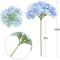thumbnail image 2 of Hydrangea Artificial Flowers with Stems 12pcs Silk Blue Flower Heads for Office Home Party Wedding Centerpiece Decoration Bouquets DIY Floral Decor (Sky Blue), 2 of 5