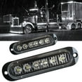 thumbnail image 6 of 2X White Led Side Marker Clearance Light Lamp Truck Trailer Lorry Bus Rv 24V 12V, 6 of 8