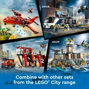 LEGO City Police Prison Island Toy Building Set, Birthday Gift for Boys and Girls Ages 7 Plus, Imaginative Play, Helicopter Toy, Boat Toy and Dinghy, 7 Minifigures with Dog and Shark Toy, 60419