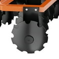 thumbnail image 3 of ChaoLink Disc Harrow Plow 5 FT Fits for Tractor, 3 Point Fixation, 16 inch otched Discs, Attachments Disc Harrow for Field, disc Harrow, Disk ploworange color, 3 of 7