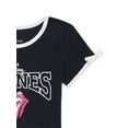 thumbnail image 3 of Rolling Stones Girls Short Sleeve Bow Detail Graphic T-Shirt, Sizes 4-16, 3 of 7
