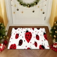 thumbnail image 4 of YIMEIS Flannel printed area floor mats, kitchen decorative mats, door mats, and bedroom bathroom carpet mats Love ladybug pattern 15.7'' x 23.6''+19.7'' x 31.5''+17.7'' x 47.2'', 4 of 10