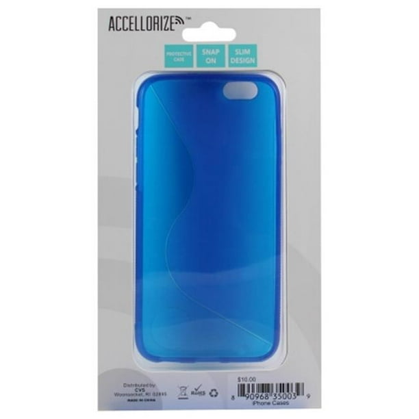 Accellorize 35003 Étui de Protection pour Iphone 6 - Bleu